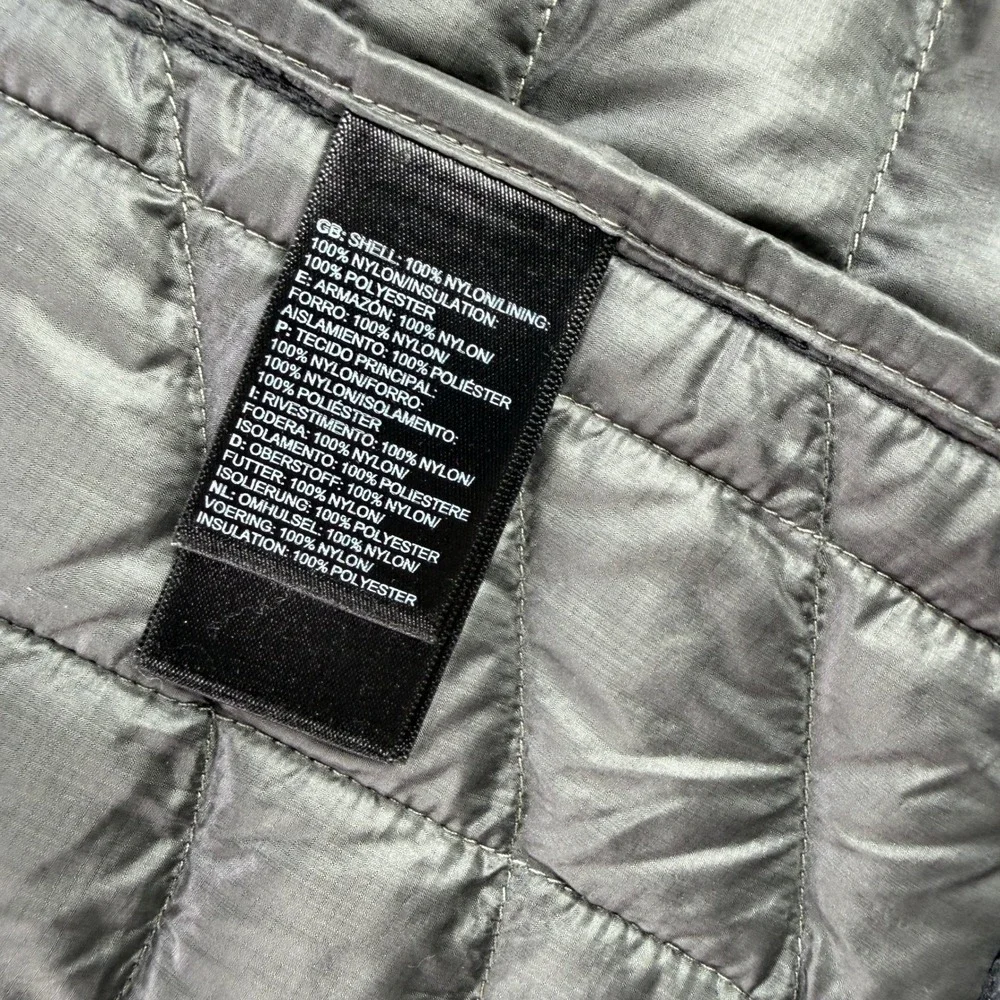 The North Face ThermoBall Eco Hoodie Mens Large Gray Quilted Puffer Jacket